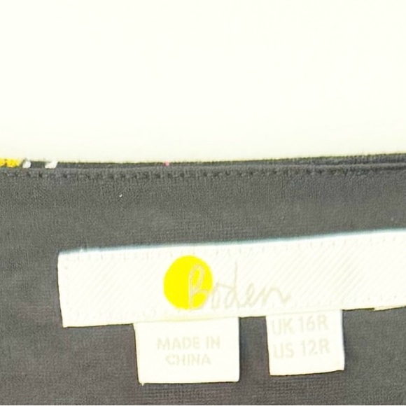 Boden Multi-colored V-Neck Bishop Sleeve Dress - Picture 4 of 4